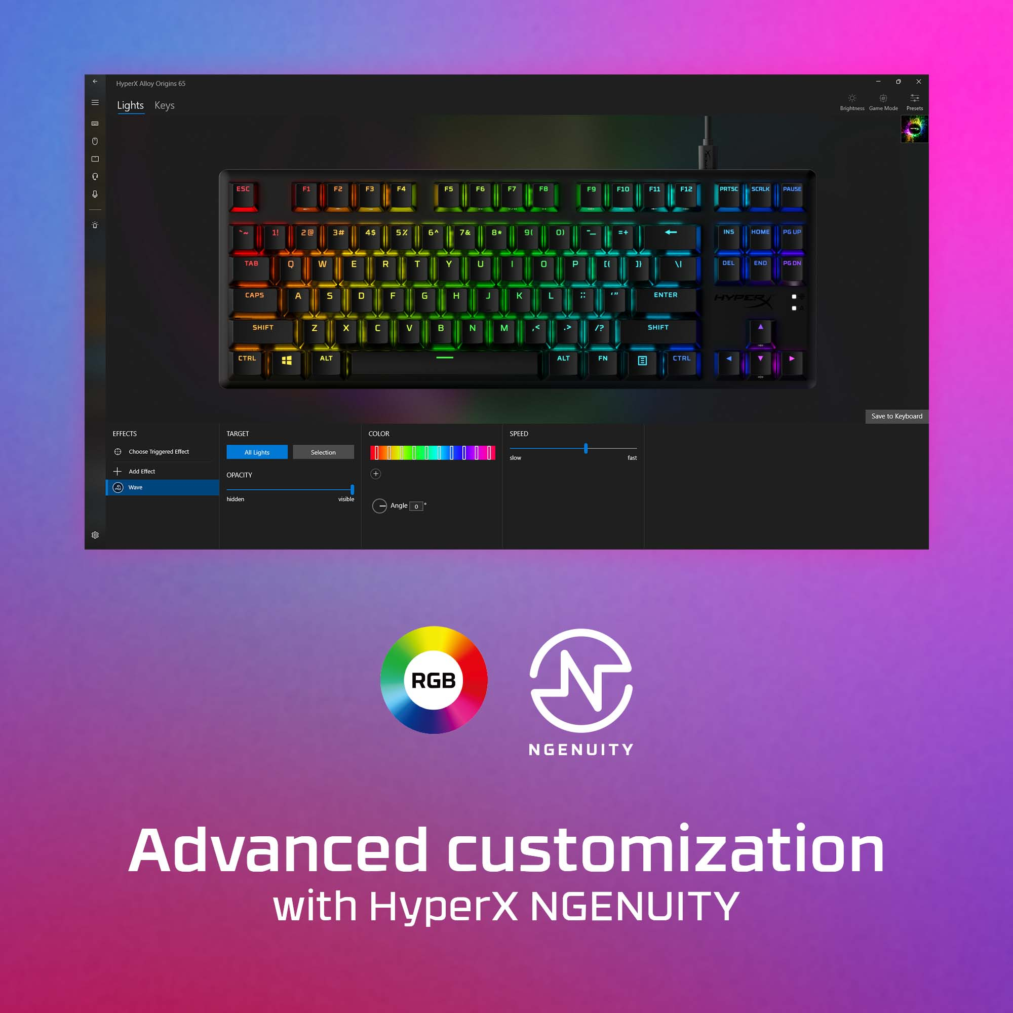 HyperX Alloy Origins Core PBT HX Red Gaming Keyboard – image 4