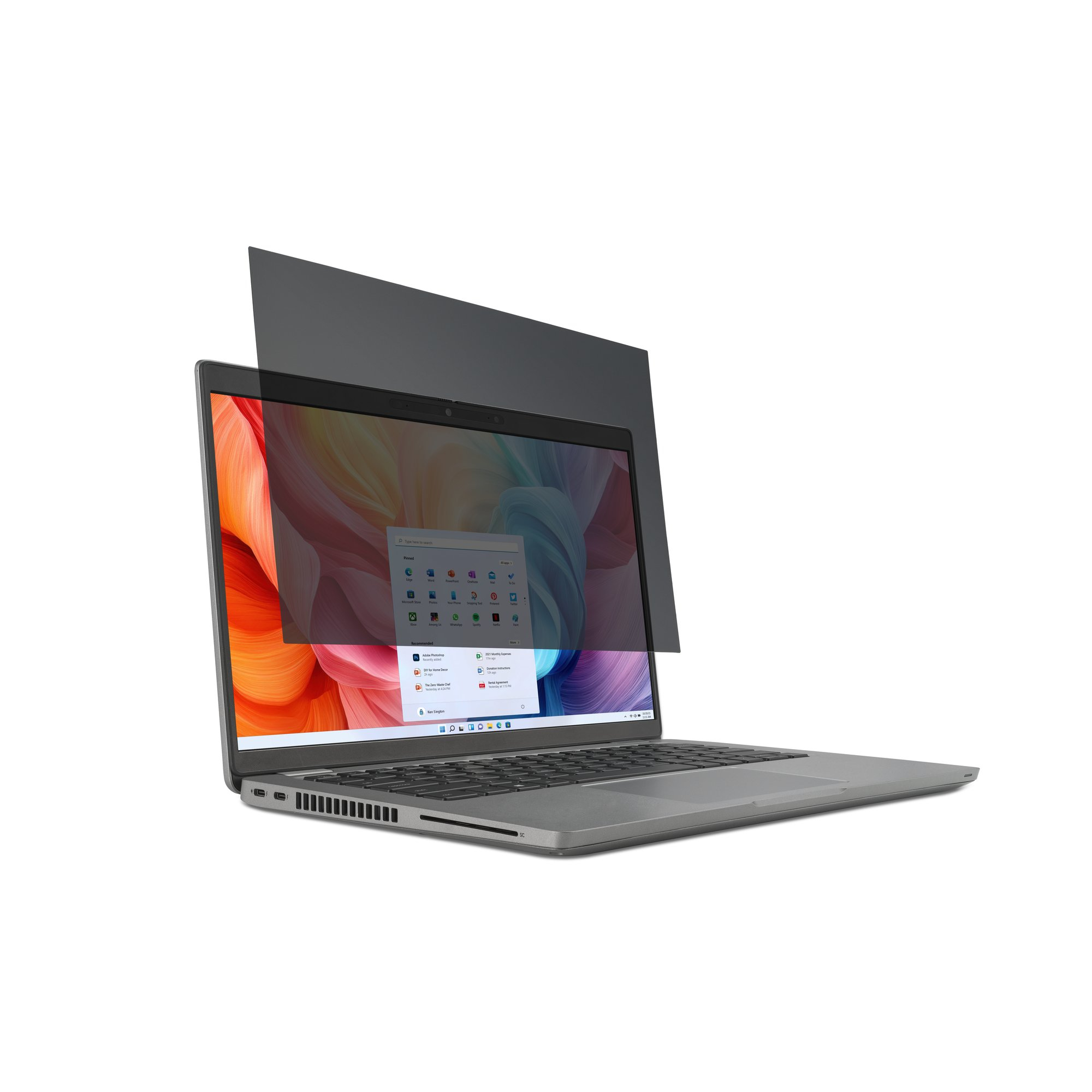 Kensington High Clarity - Notebook privacy filter - 2-way - adhesive, hinge tabs - 13.3"