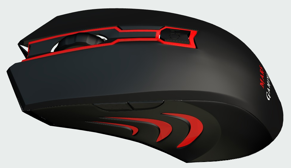 Mars Gaming MAM0 mouse Ambidextrous USB Type-A Optical 2800 DPI