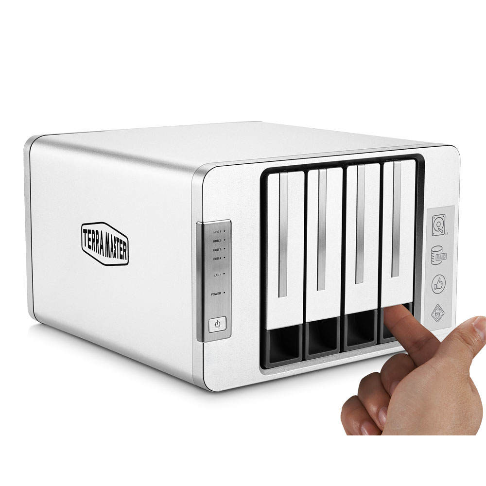 TerraMaster F4-210 NAS/storage server Desktop Realtek RTD1296 – image 3