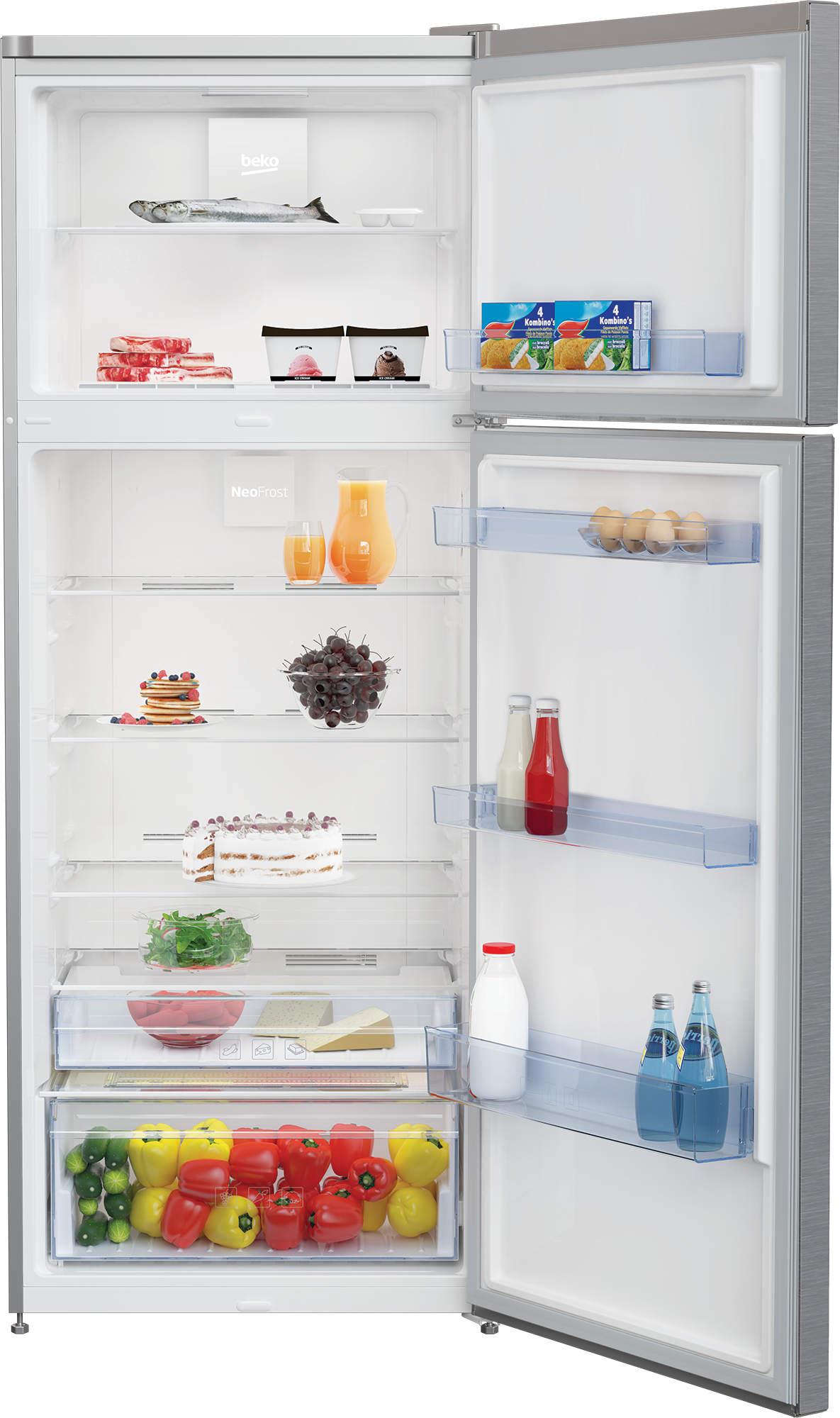 Beko RDNE505E30ZXBN fridge-freezer Freestanding – image 3