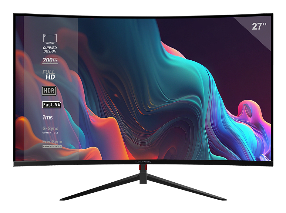 Mars Gaming MV-27C Monitor PC 68,6 cm (27") 1920 x 1080 Pixel Full HD Nero