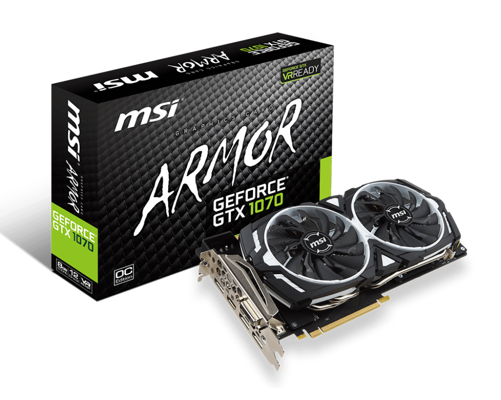 MSI GeForce GTX 1070 Armor 8G OC – image 1