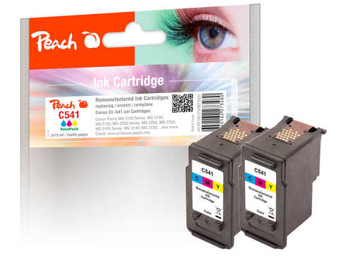 Peach Twin Pack Print-head colour compatible with Canon CL-541