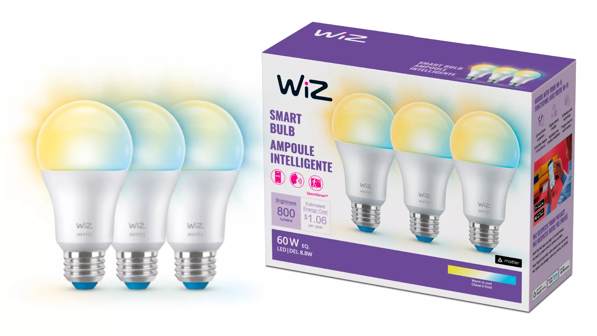 WiZ 046677604615 smart lighting Smart bulb Wi-Fi/Bluetooth – image 2