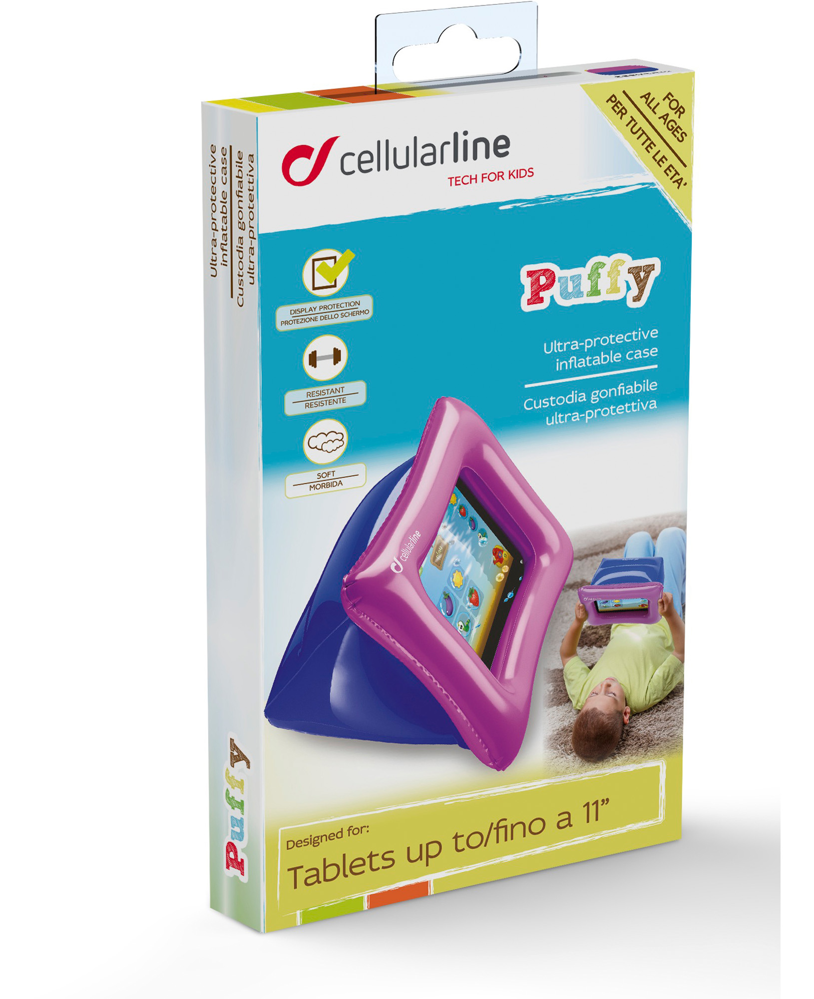 Cellularline Kidcase - Tablets Up To 11”, Yellow, Red – image 1