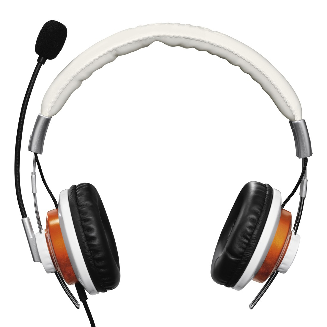 Hama 00139912 headphones/headset Wired Head-band Gaming USB Type-A Orange, White – image 2