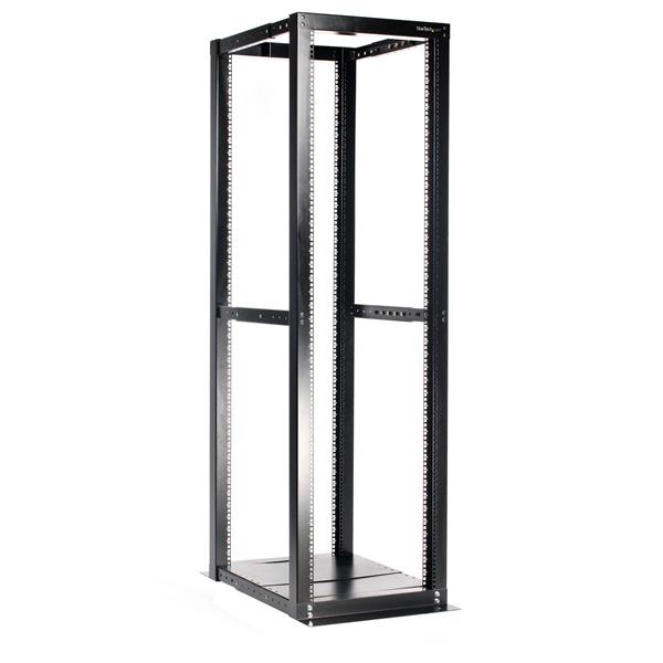 StarTech.com 42U Adjustable 4 Post Open Server Equipment Rack Cabinet