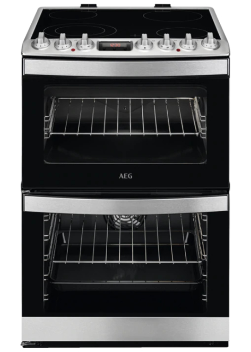 AEG CCB6740ACM Freestanding cooker Electric Ceramic hob Stainless steel