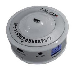 Nilox 10NXHC4417001 laptop dock/port replicator Grey