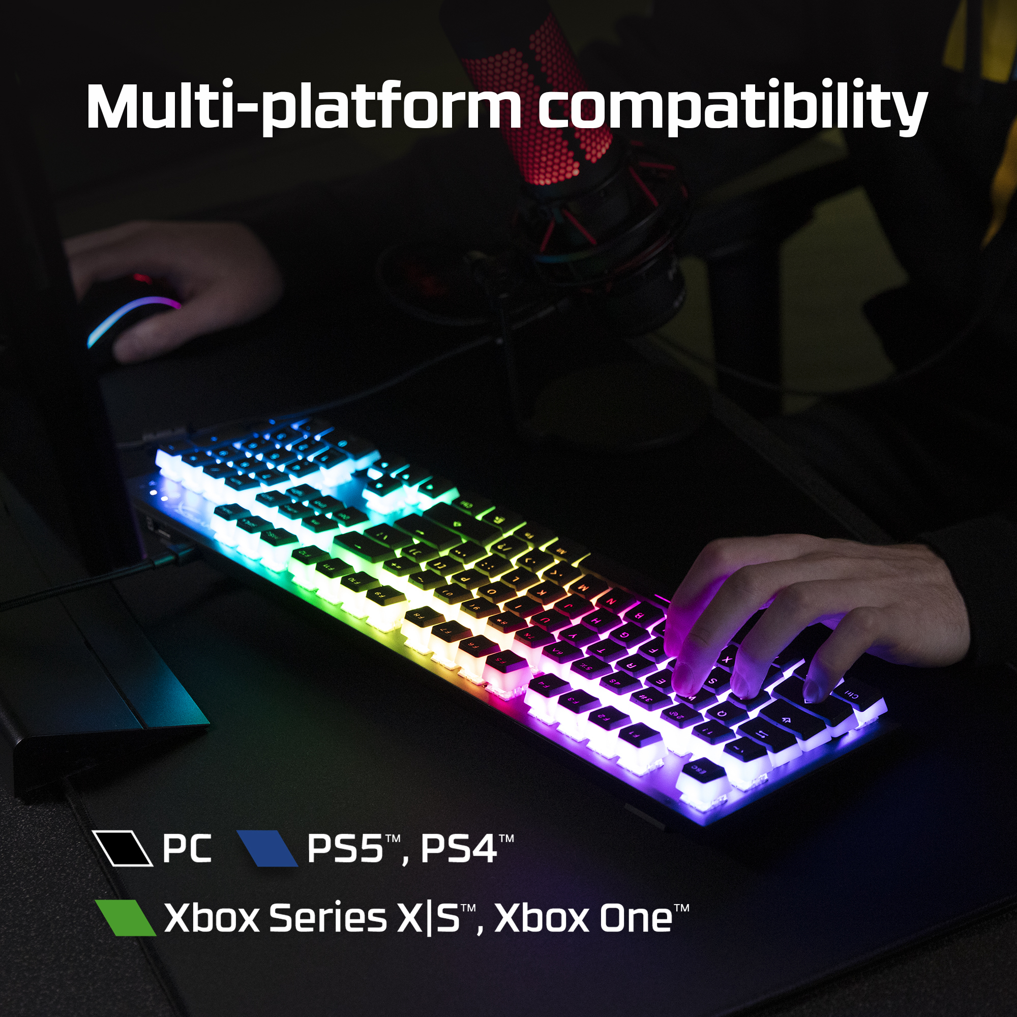 HyperX Alloy Origins Core - Mechanical Gaming Keyboard - HX Red (BR Layout) (HX-KB7RDX-BR) – image 3