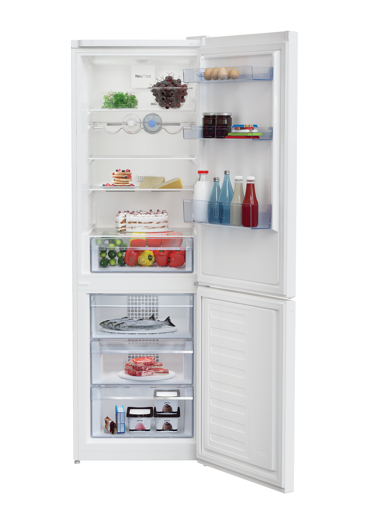 Beko RCNA366K40WN fridge-freezer Freestanding – image 3