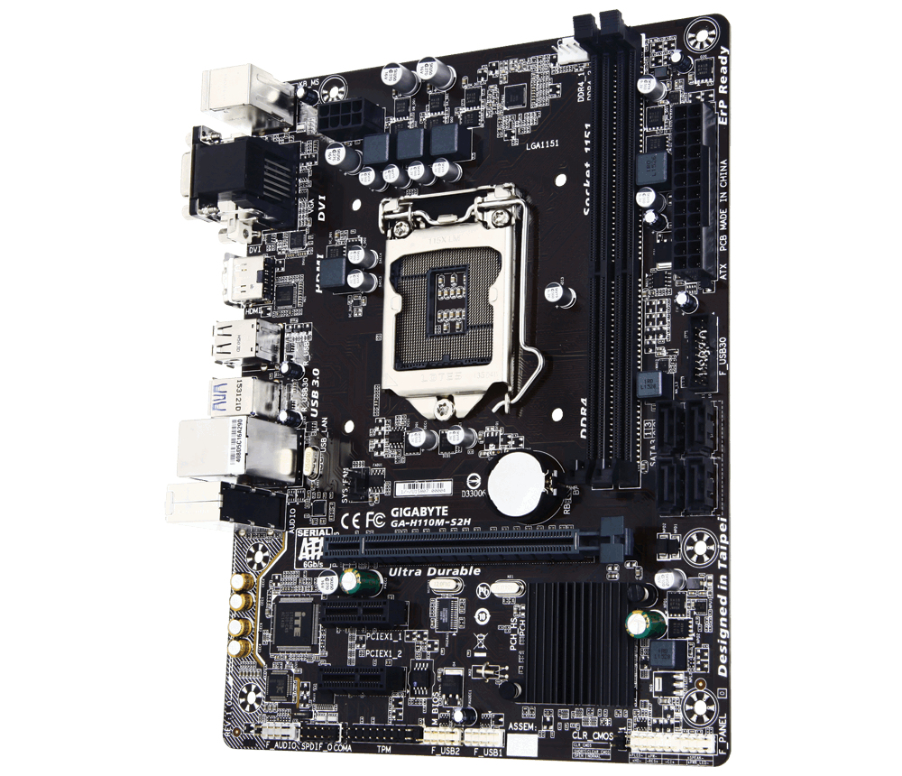 GIGABYTE GA-H110M-S2H motherboard Intel® H110 LGA 1151 (Socket H4) micro ATX – image 3