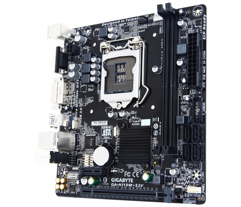GIGABYTE GA-H110M-S2V motherboard Intel® H110 LGA 1151 (Socket H4) micro ATX – image 3