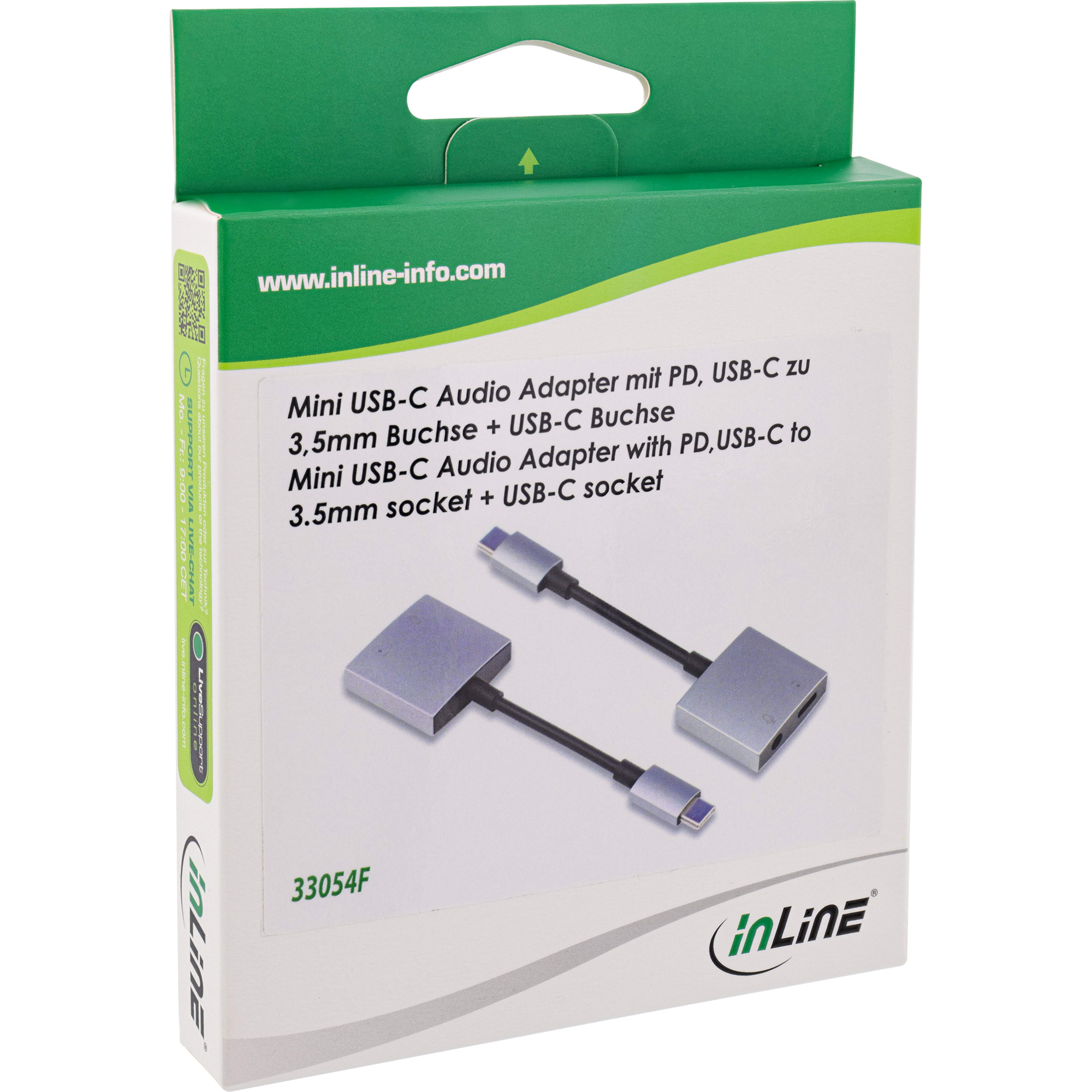 InLine USB-C Audio Adapter Cable, USB-C to – image 6