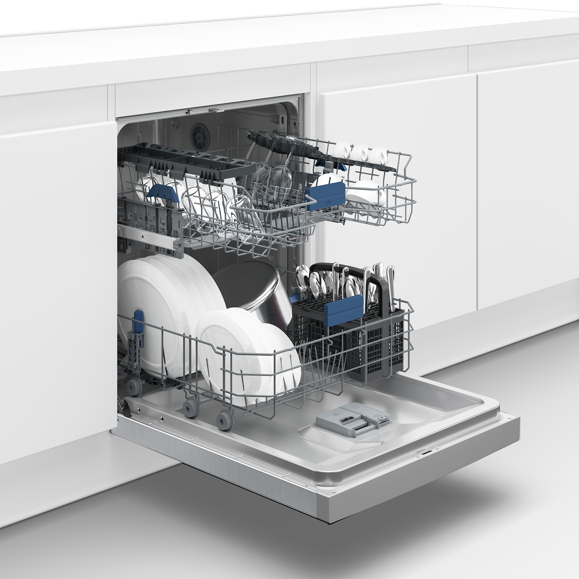 Beko BDUN28O40X dishwasher Semi built-in 14 place settings – image 9