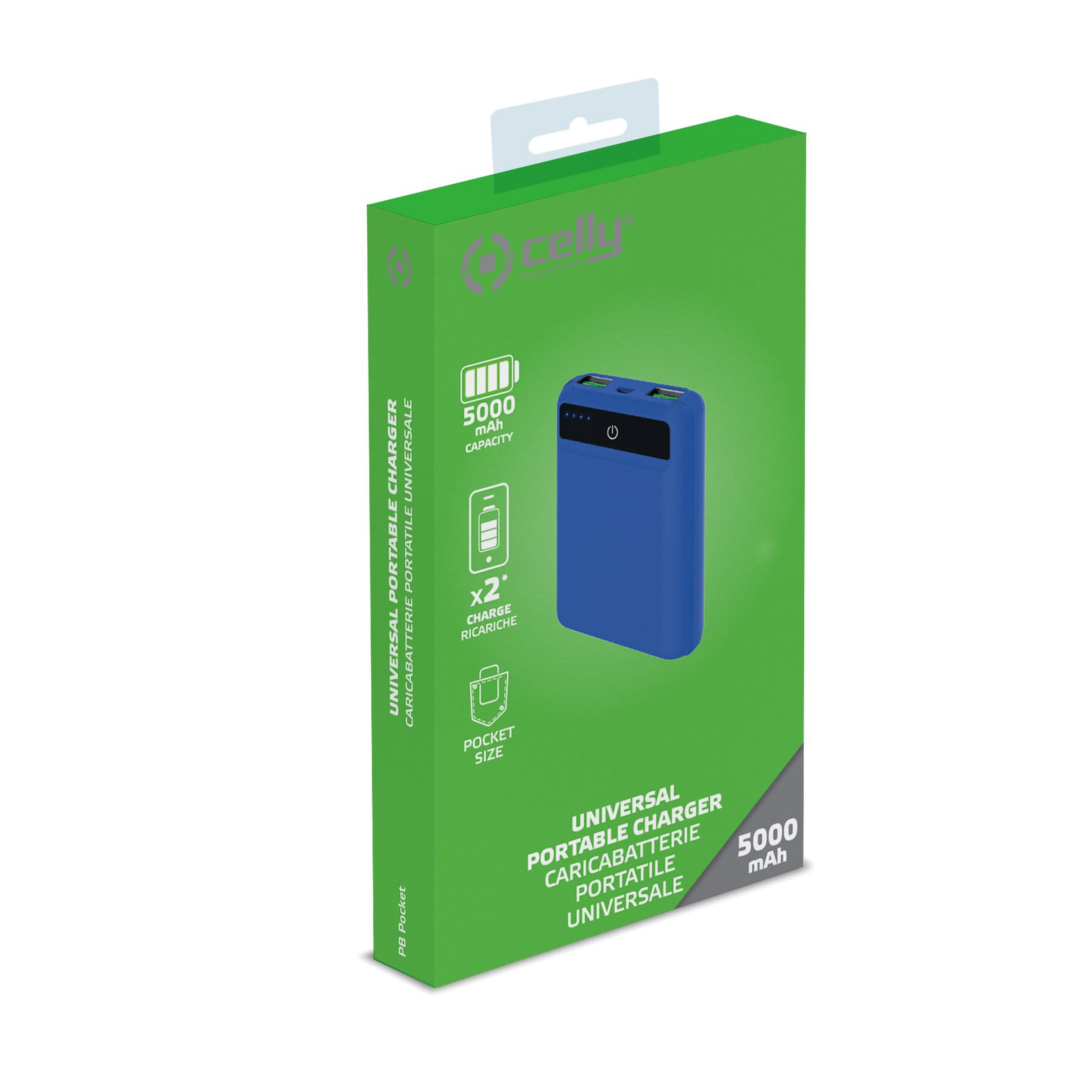 Celly PBPOCKET5000BL power bank Lithium Polymer (LiPo) – image 5