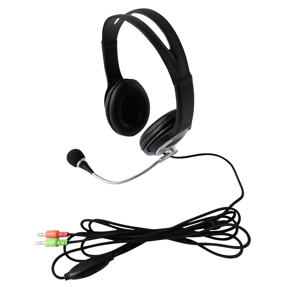 Techly ICC-SH-555TY headphones/headset Wired Head-band Office/Call center Black, Silver – image 5