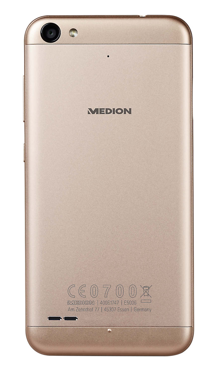 MEDION LIFE P5006 12.7 cm (5") Dual SIM Android 6.0 4G Micro-USB 2 GB 32 GB 2500 mAh Amber, Gold – image 4