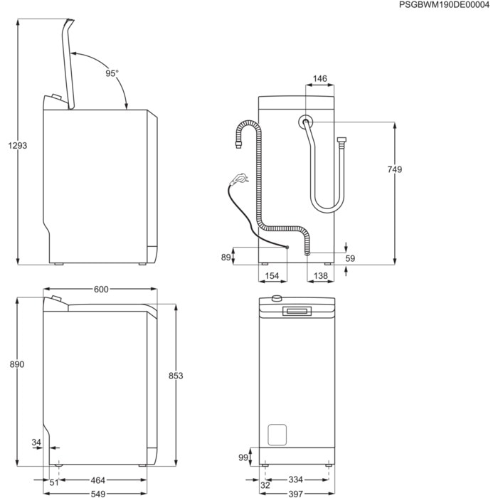Electrolux EW2T570U washing machine Top-load – image 8