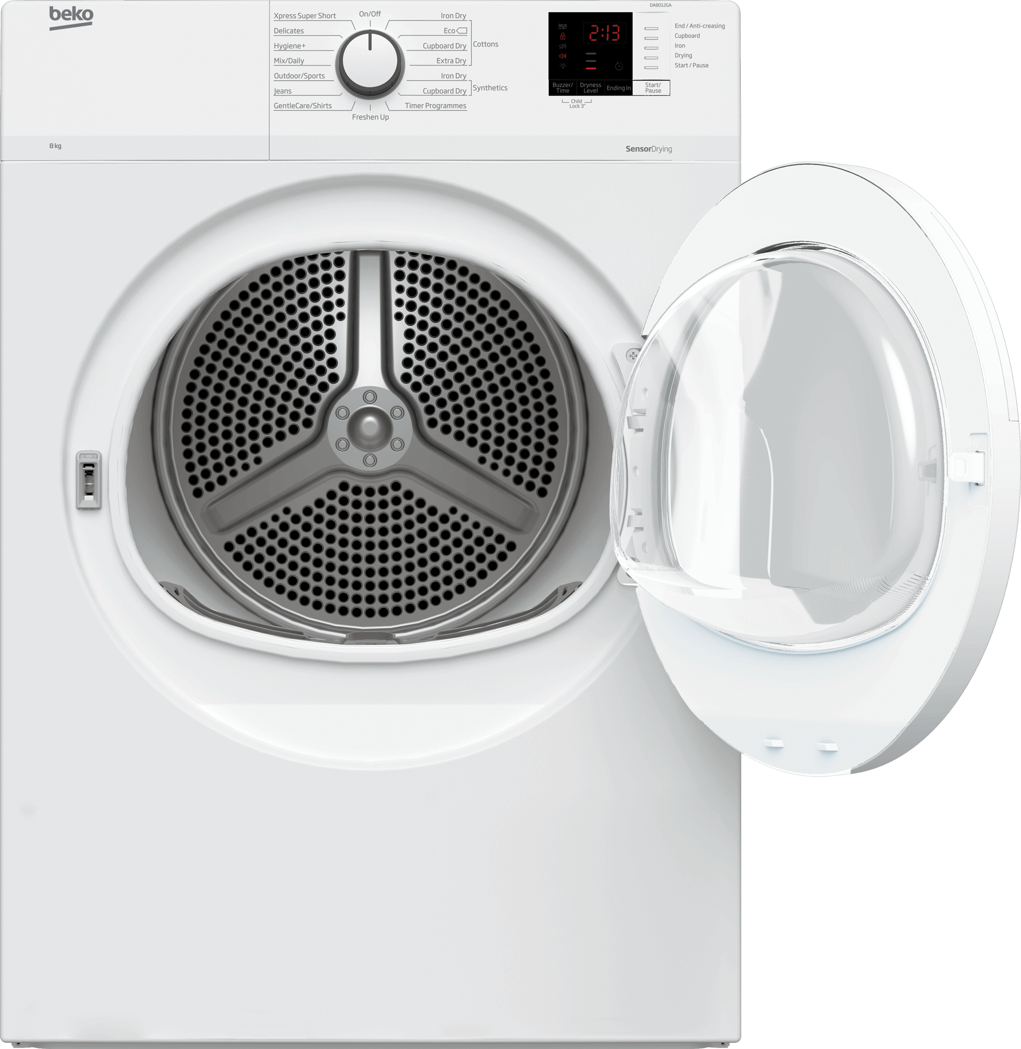 Beko DA8012GA tumble dryer Freestanding Front-load – image 7