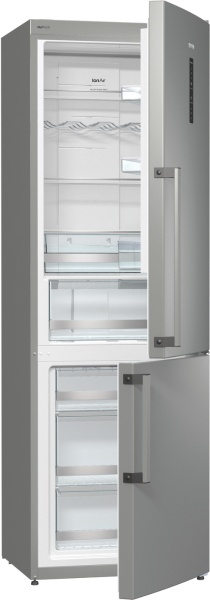 Gorenje NRK6192TX fridge-freezer Freestanding Stainless steel – image 1