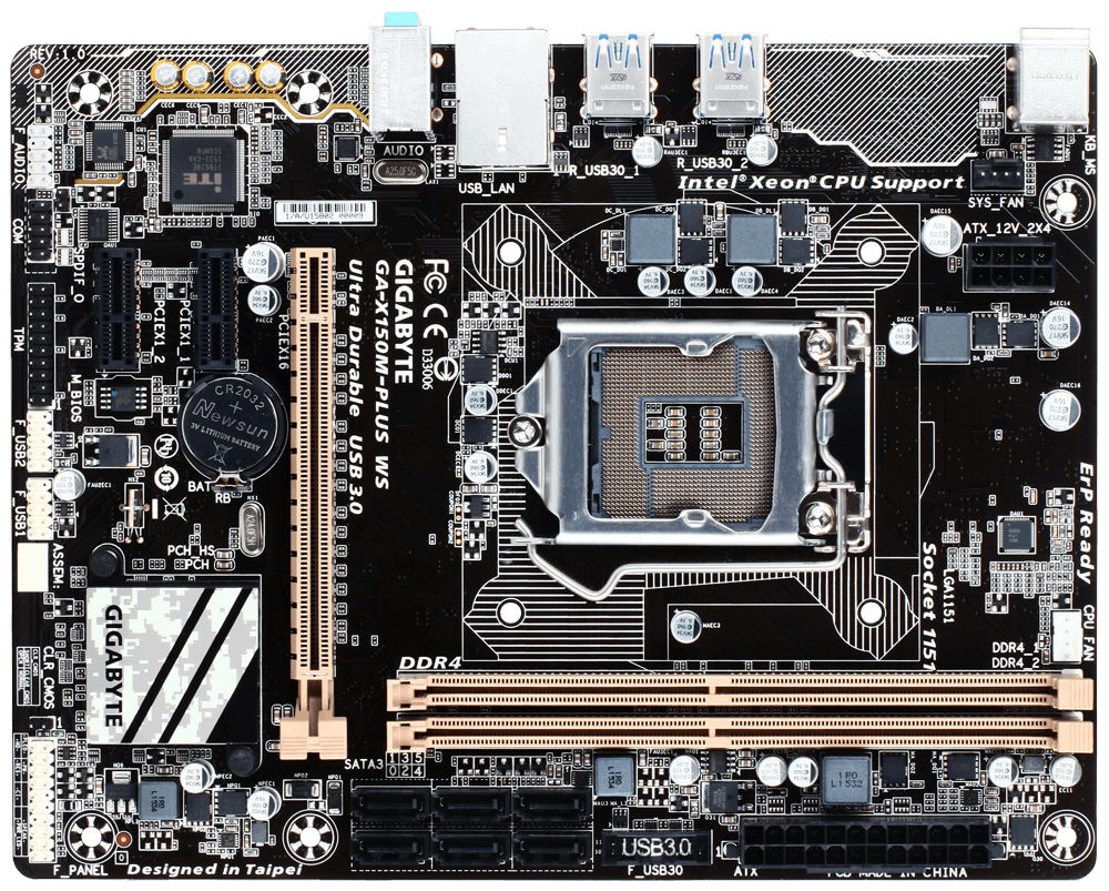 GIGABYTE GA-X150M-PLUS WS – image 2