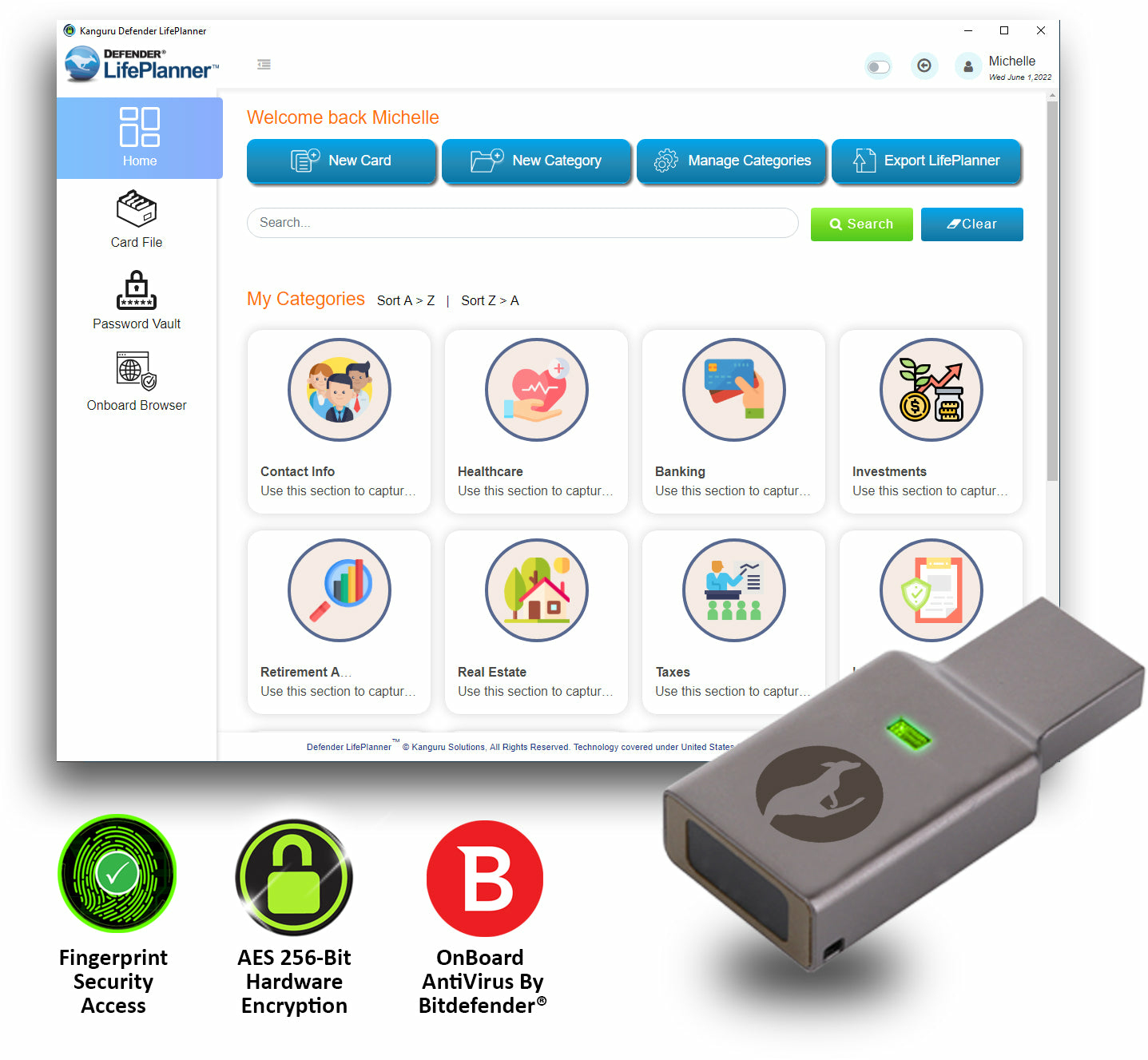 iStorage Kanguru KLPBE30-16G USB flash drive – image 3