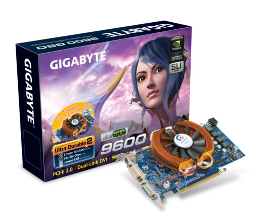 GIGABYTE GV-NX96G384H graphics card GeForce 9600 GSO GDDR3