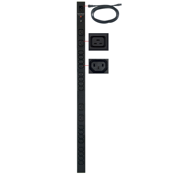 CyberPower PDU20BVHVIEC20F power distribution unit (PDU) 20 AC outlet(s) 0U Black – image 2