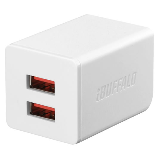 Buffalo BSMPA2402P2WH mobile device charger Universal White AC Indoor