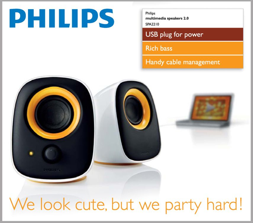 Philips Notebook USB speakers SPA2210/97 – image 3
