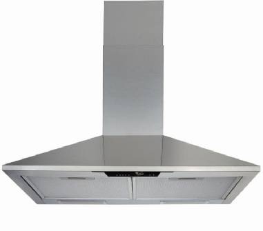 Whirlpool AKR672IX cooker hood Wall-mounted Grey