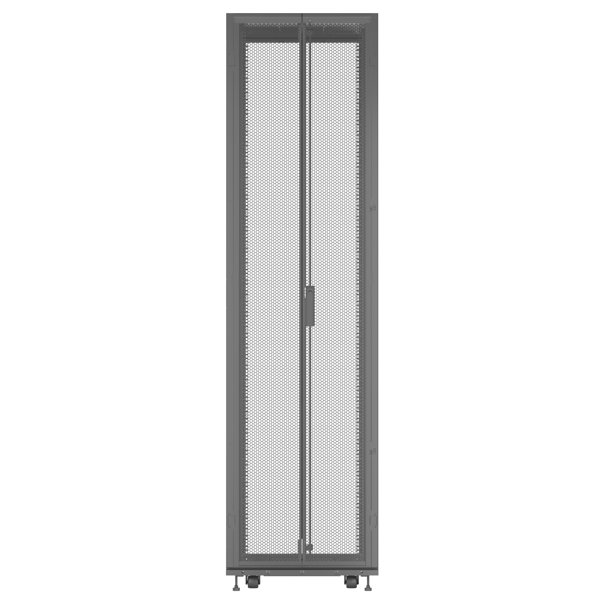 Vertiv VR3307 rack cabinet 48U Freestanding rack Black, Transparent – image 4