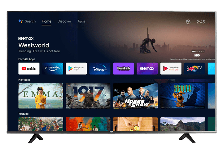 TCL 40S334 TV 101.6 cm (40") Full HD Smart TV Wi-Fi Black – image 1
