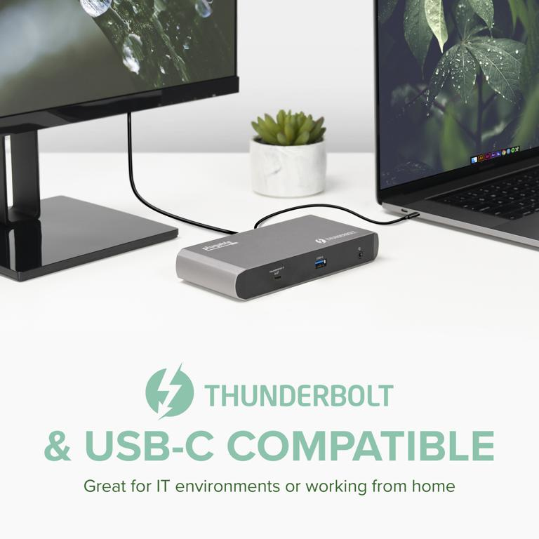 Plugable Technologies TBT3-UDC1 laptop dock/port replicator Docking Thunderbolt 3 Black – image 2