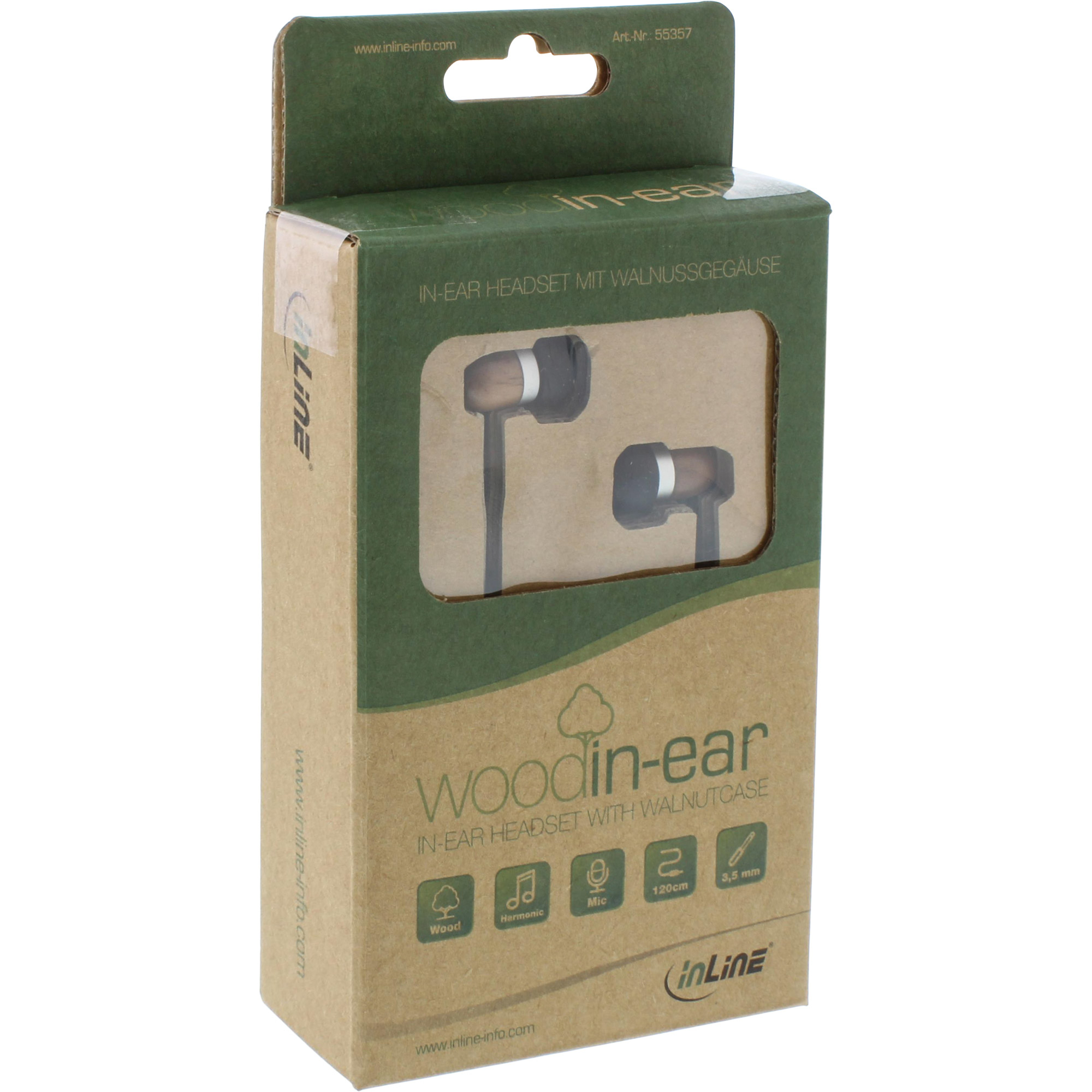 InLine woodin-ear, In-Ear Headset – image 5