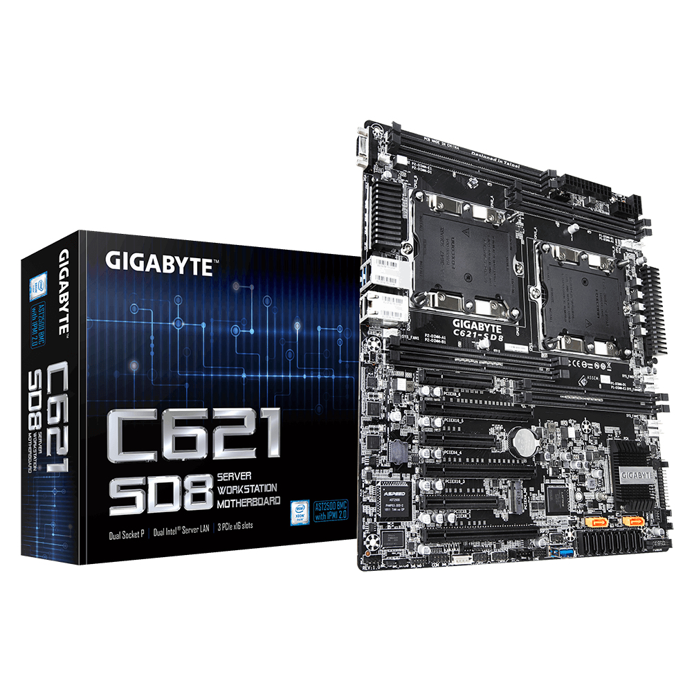 GIGABYTE C621-SD8 motherboard Intel® C621 LGA 3647 (Socket P) – image 1