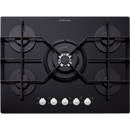Electrolux EHT70835K hob Black Built-in Gas 5 zone(s)