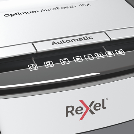 Rexel Optimum AutoFeed 45X Automatischer Aktenvernichter Partikelschnitt P4 – Foto 7 von 7