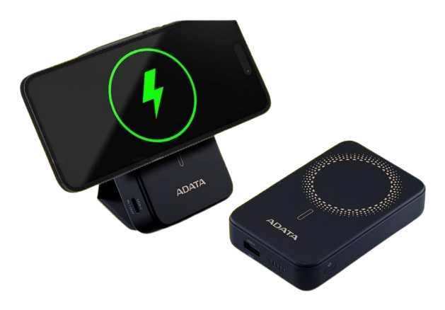 Power Bank ADATA PR100 - 10,000 mAh - USB-C/A - Carga Inalámbrica - PR100-12BK