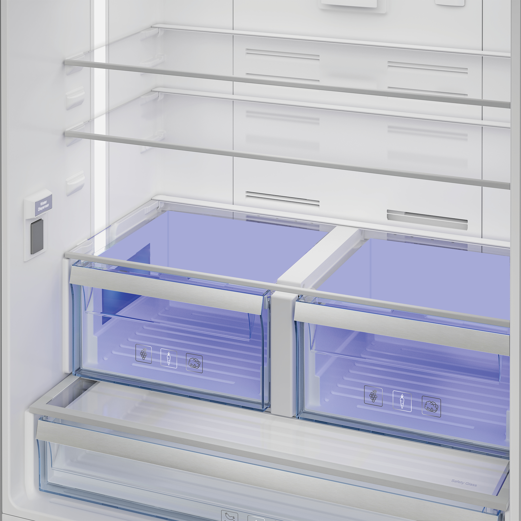 Beko MN1436224DPS Freestanding American Style Fridge Freezer with MultiZone® – image 4