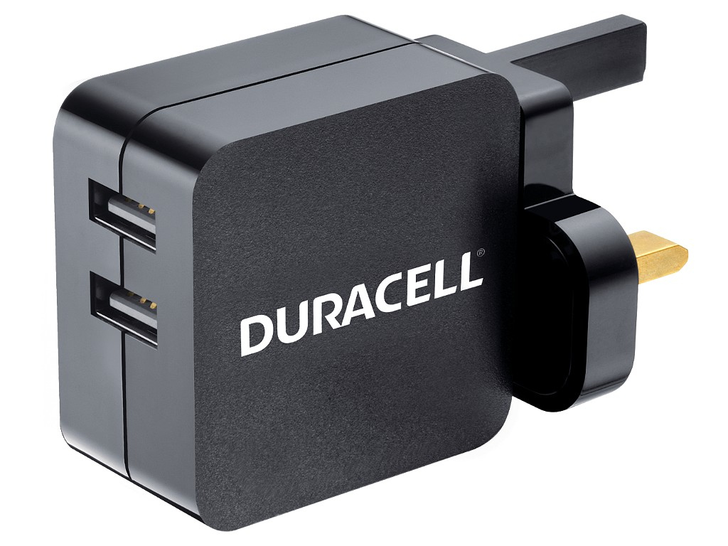 Duracell 2x2.4A USB Phone/Tablet Charger – image 1
