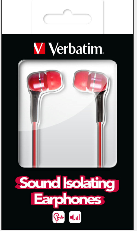 Verbatim 49114 headphones/headset Wired In-ear Music Red – image 3