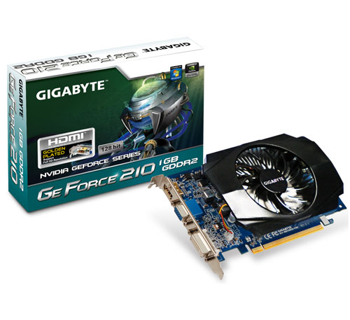 GIGABYTE GV-N210D2-1GI graphics card NVIDIA GeForce 210