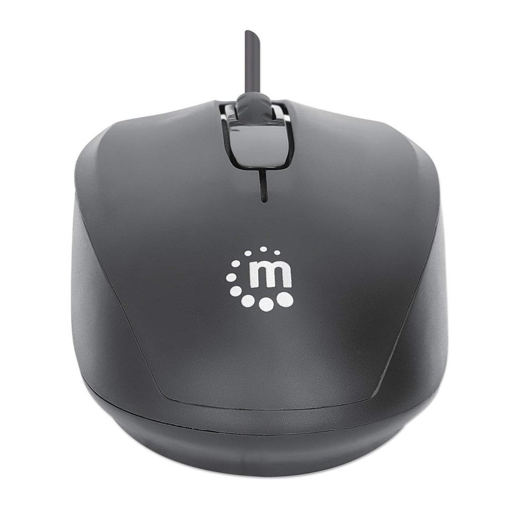 Manhattan Comfort II USB Wired Mouse, Black, 1000dpi, USB-A, Optical, Ambidextrous, Portable/Compact, Three Button with Scroll Wheel, Three Year Warranty – image 5