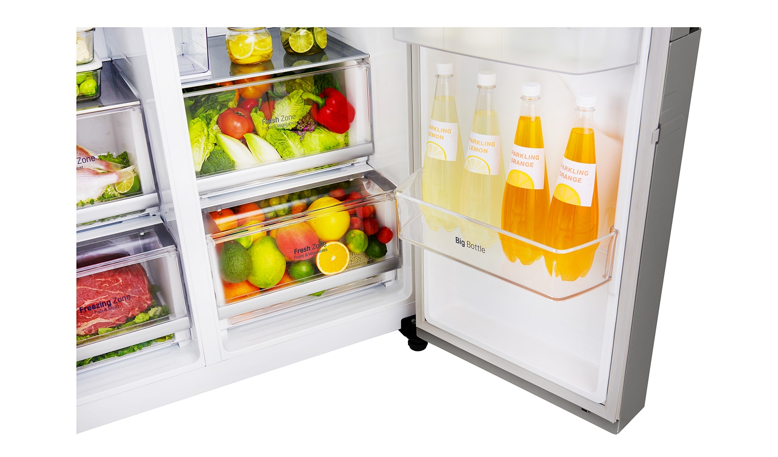 LG GSL761PZUZ side-by-side refrigerator Freestanding – image 4