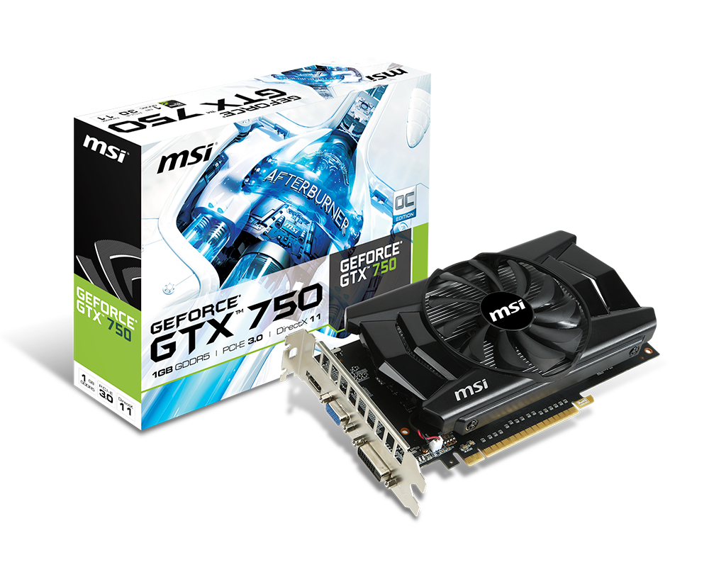 MSI N750-1GD5/OC graphics card NVIDIA GeForce GTX 750 – image 1
