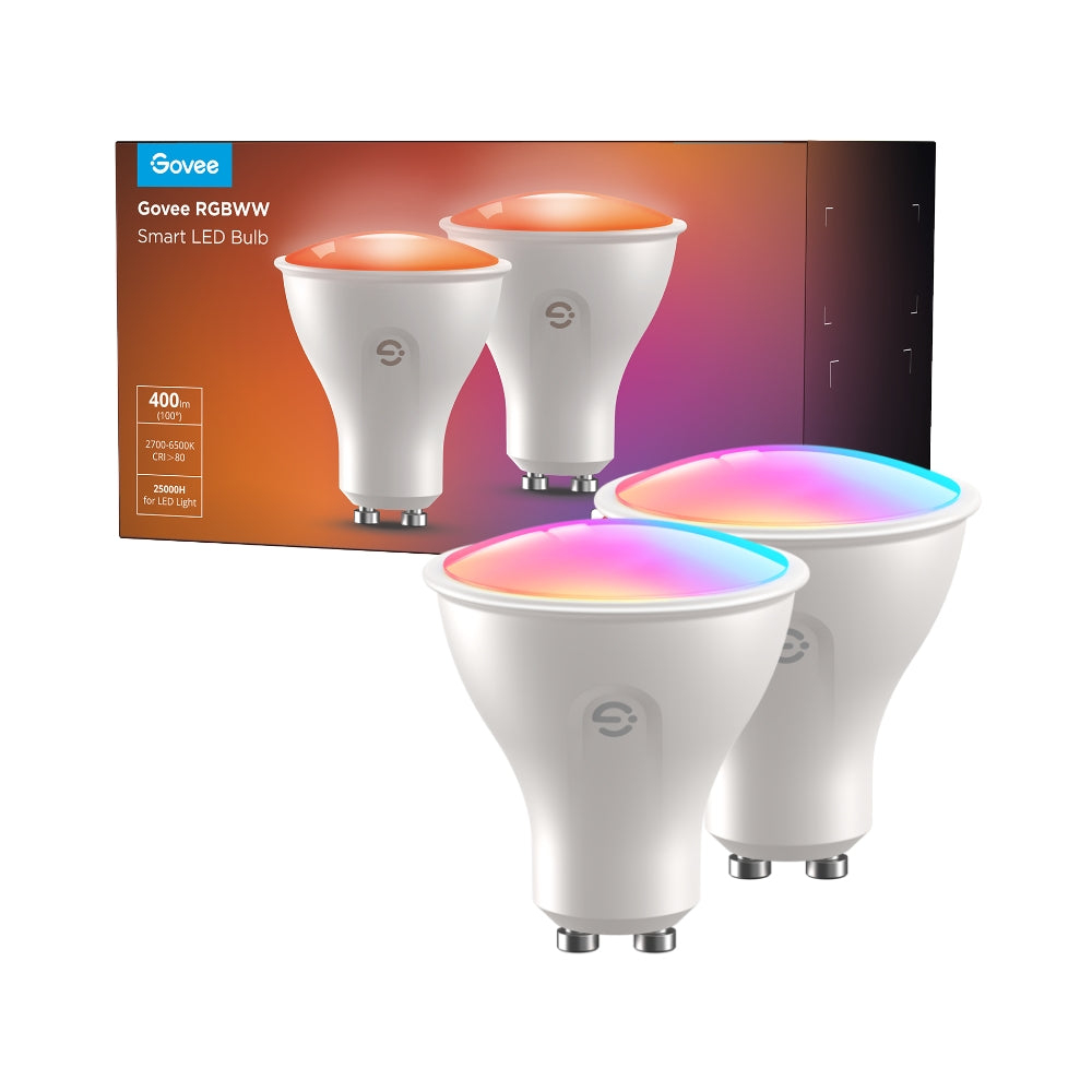Govee RGBWW Smart LED Light Bulb E27 400 Lumen (2 Pack) LED
