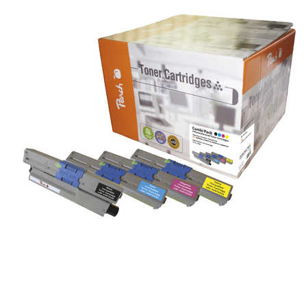Peach PT409 toner cartridge 4 pc(s) Compatible Black, Cyan, Magenta, Yellow
